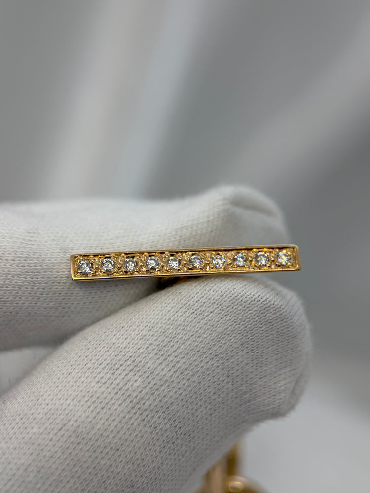 18K Diamantarmband av Jo'Ans – 0.10 ct, 58.6g, 20.5 cm