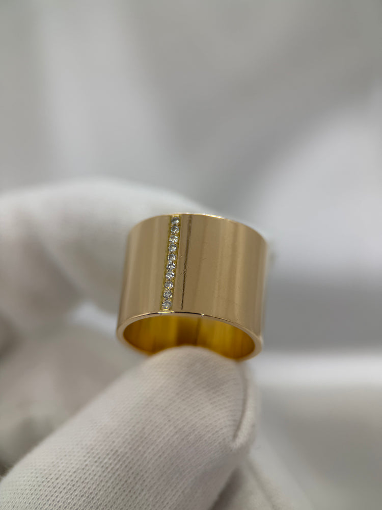 18K Diamantring i rödguld – 0.10 ct, Storlek 58