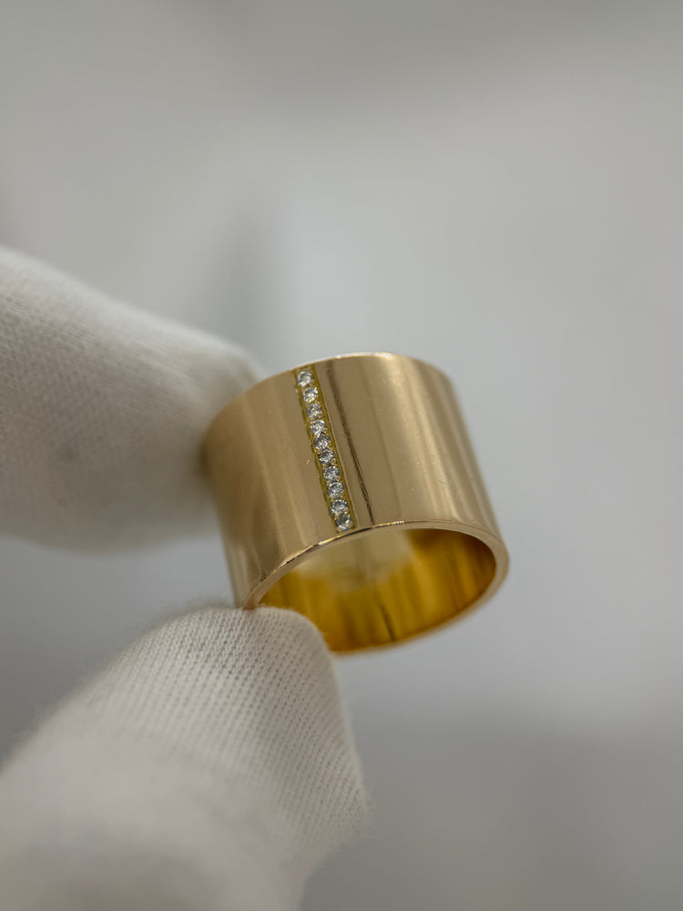 18K Diamantring i rödguld – 0.10 ct, Storlek 58