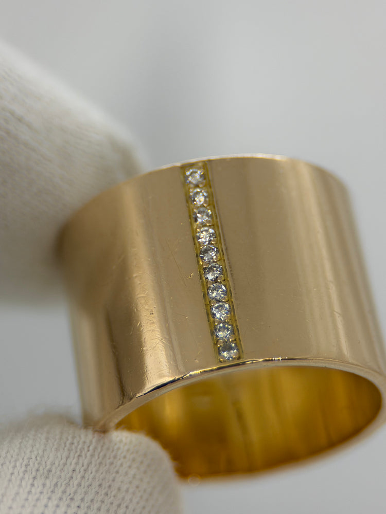 18K Diamantring i rödguld – 0.10 ct, Storlek 58