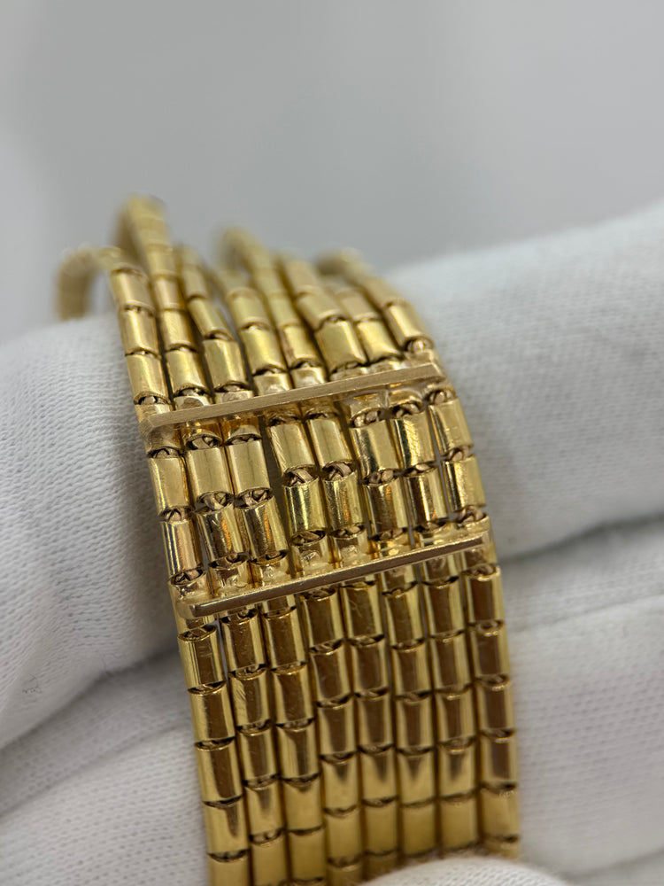 18K Safirarmband – 86g, 17.5 cm