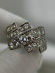 18K Cocktailring med diamanter – 3.90 ct totalt, Storlek 57