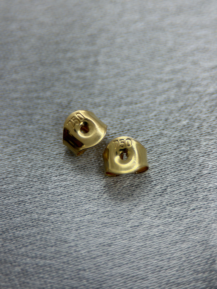 18K Tvåfärgade Creolörhängen med Diamanter – 0.24 ct, 1.5 cm