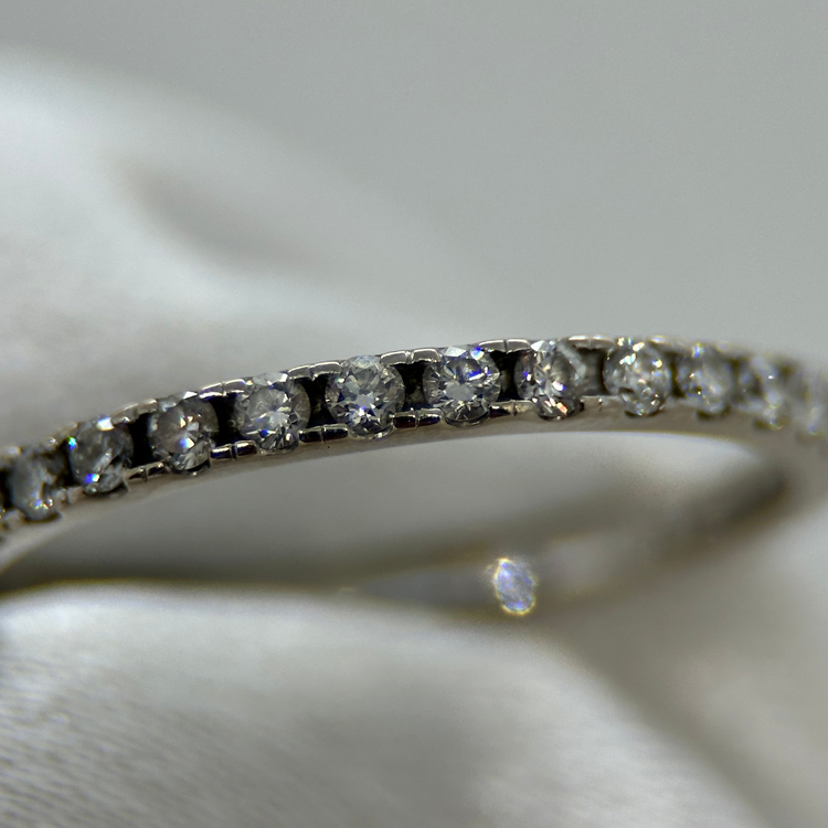 18K Halvalliansring med Diamanter 0.30 ct