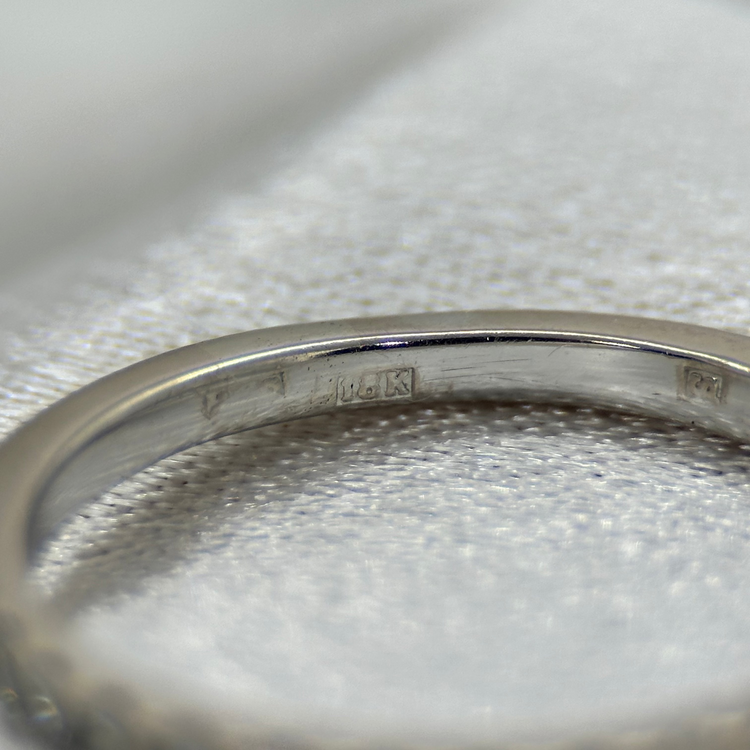 18K Halvalliansring med Diamanter 0.30 ct