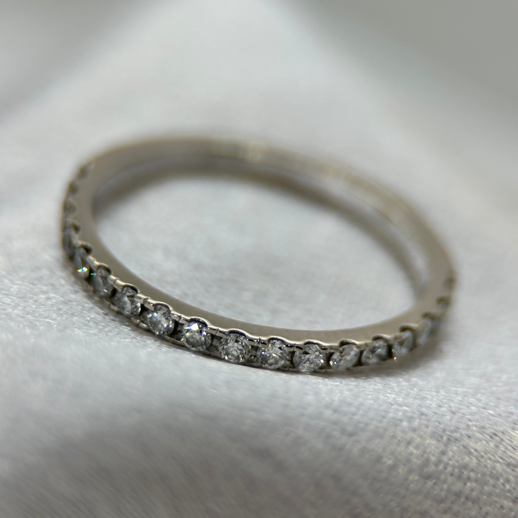 18K Halvalliansring med Diamanter 0.30 ct