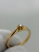 18K Solitär diamantring – 0.04 ct, Storlek 50