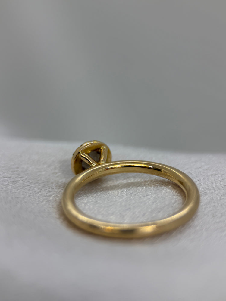 18K Klusterring med diamanter – 0.20 ct, Storlek 51.5