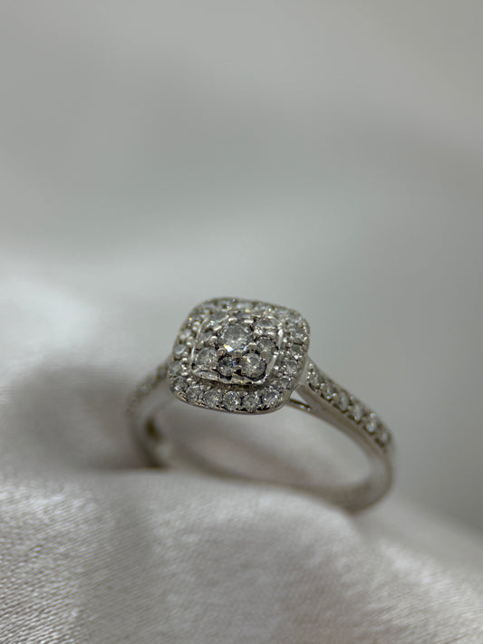 18K Diamantring – 0.55 ct, Storlek 52