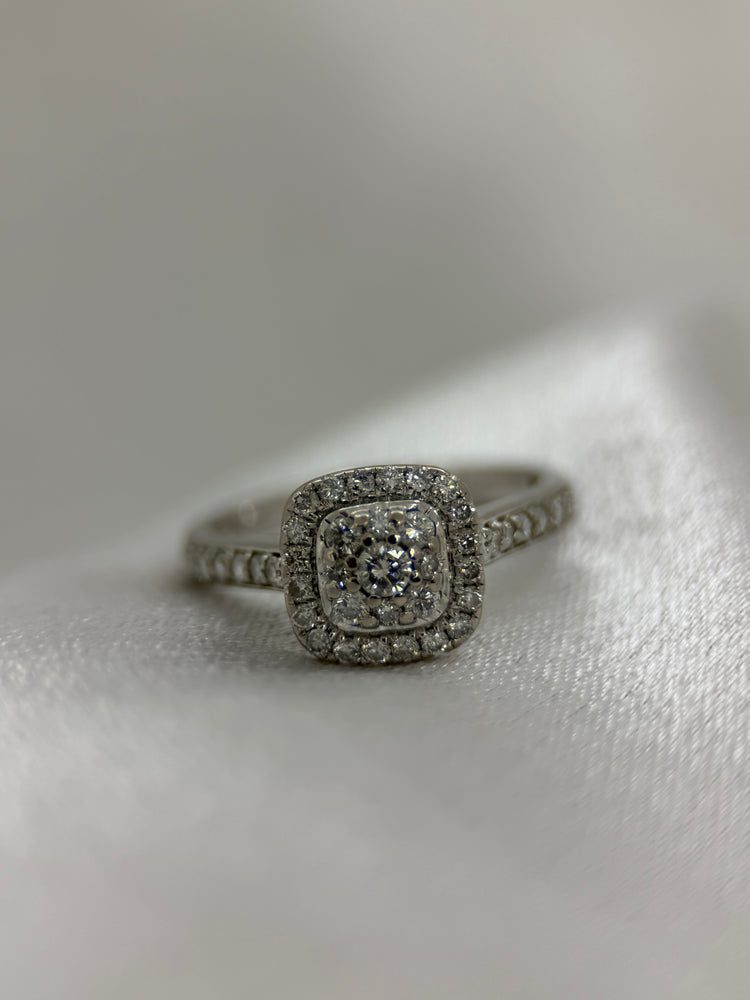 18K Diamantring – 0.55 ct, Storlek 52