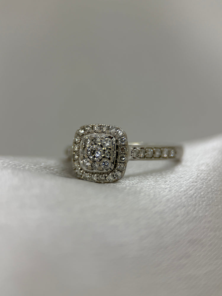 18K Diamantring – 0.55 ct, Storlek 52
