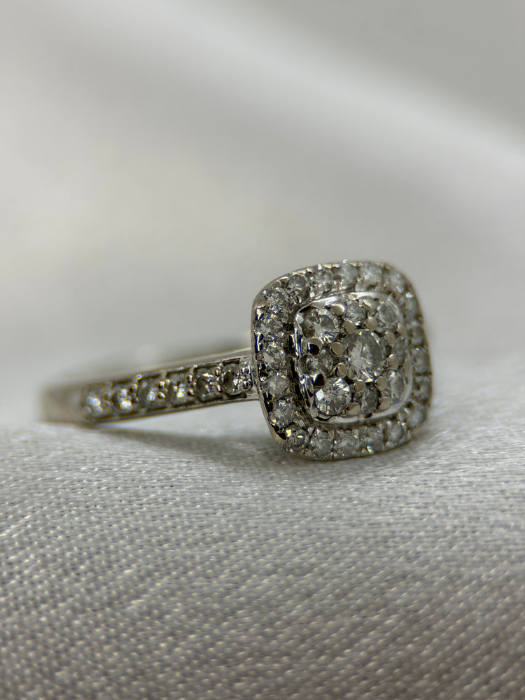 18K Diamantring – 0.55 ct, Storlek 52