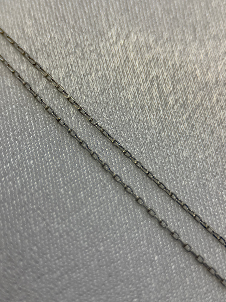18K Sodalit & Diamant Halsband med Hänge – Sen 1800-tal/Tidigt 1900-tal