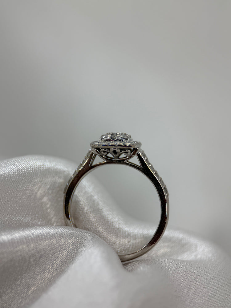 18K Diamantring – 0.55 ct, Storlek 52