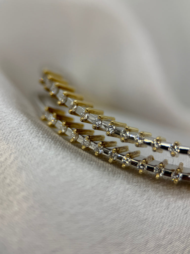 18K Diamant armband – 0.62 ct, 35.4g