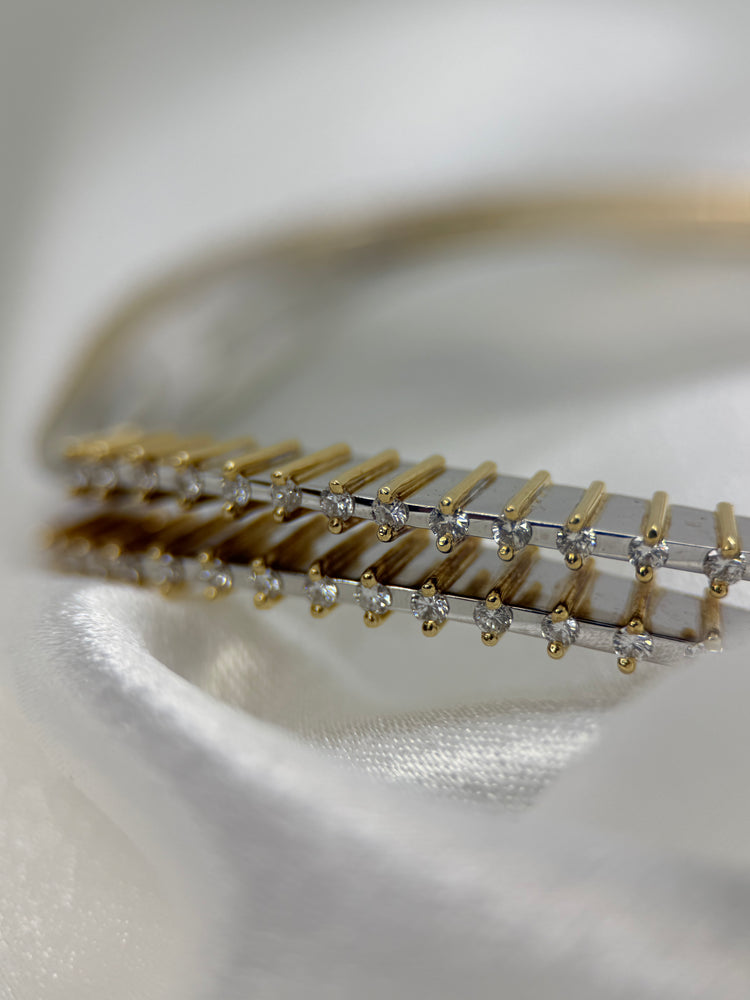 18K Diamant armband – 0.62 ct, 35.4g