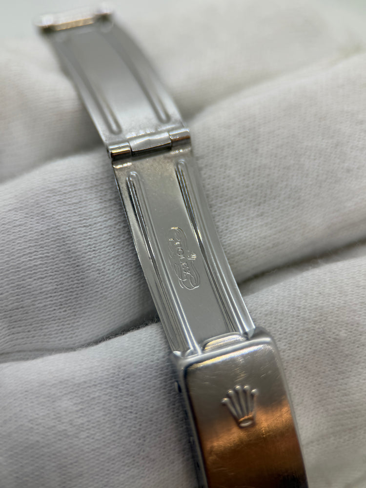 ROLEX Oyster Perpetual Date – Damklocka i stål och 18K guld