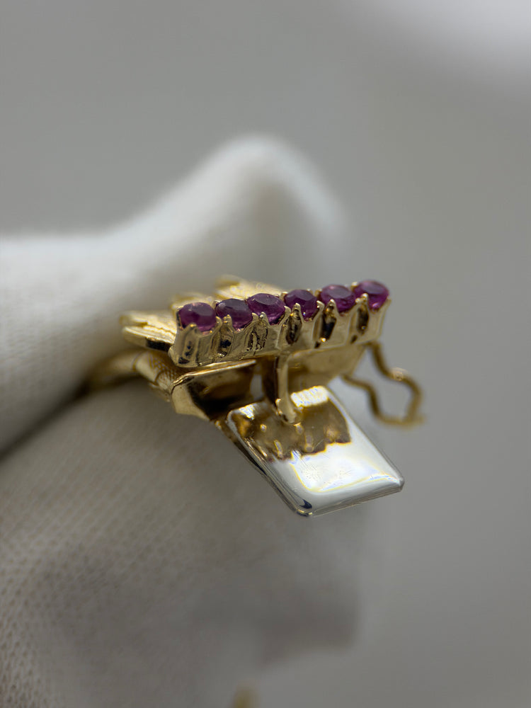 18K Rubin armband – 1960-tal, 32.8g, 19 cm