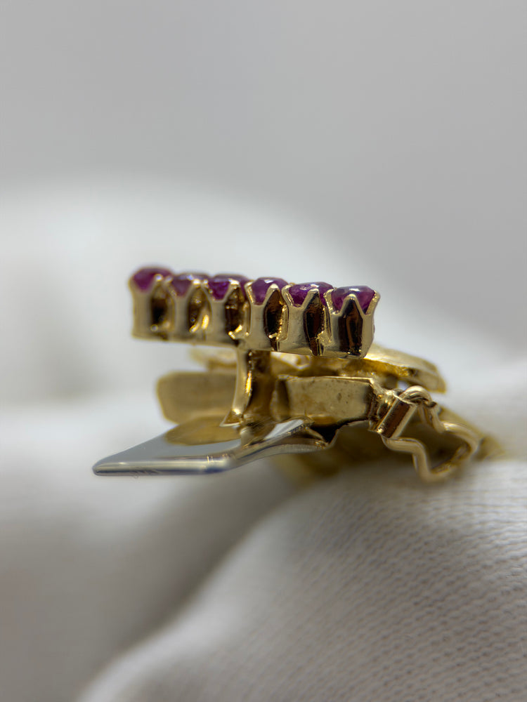 18K Rubin armband – 1960-tal, 32.8g, 19 cm