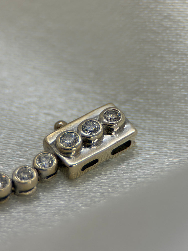 18K Tennisarmband med diamanter – 1.20 ct, 18 cm