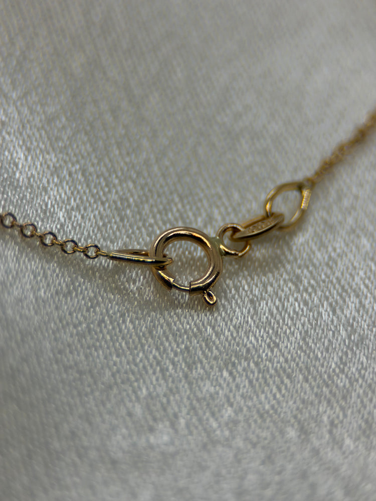 18K Guldhalsband med Diamanthänge – 0.58 ct, 42.5–45.5 cm
