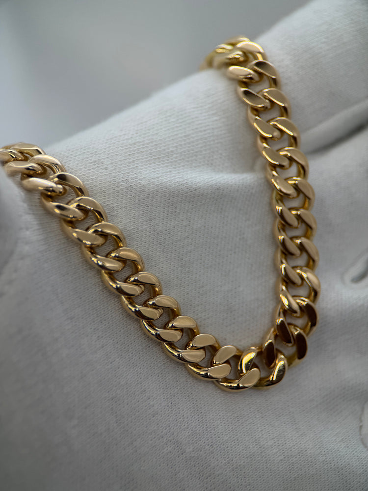 18K Pansarlänksarmband i rödguld – 33.0g, 18.5 cm