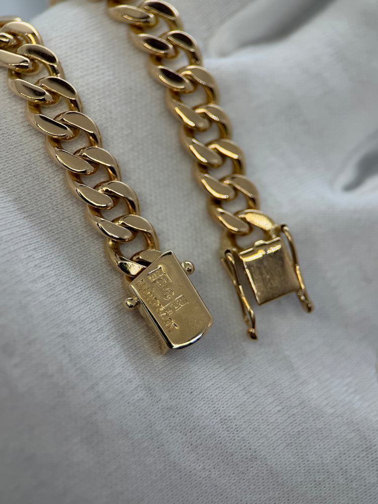 18K Pansarlänksarmband i rödguld – 33.0g, 18.5 cm