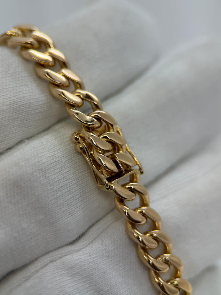 18K Pansarlänksarmband i rödguld – 33.0g, 18.5 cm