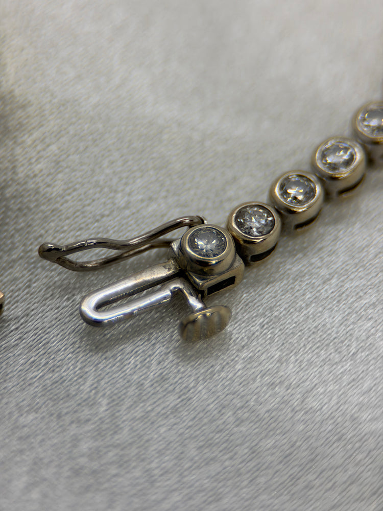 18K Diamond Tennis Bracelet – approx. 2.30 ct, 18.5 cm