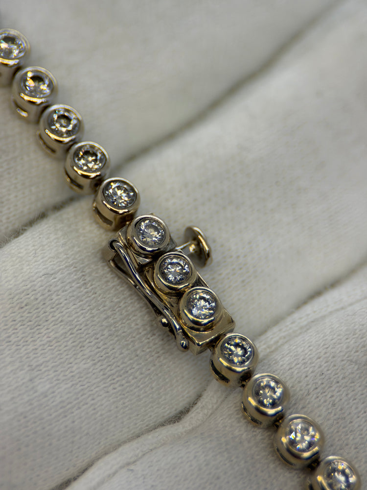 18K Diamond Tennis Bracelet – approx. 2.30 ct, 18.5 cm