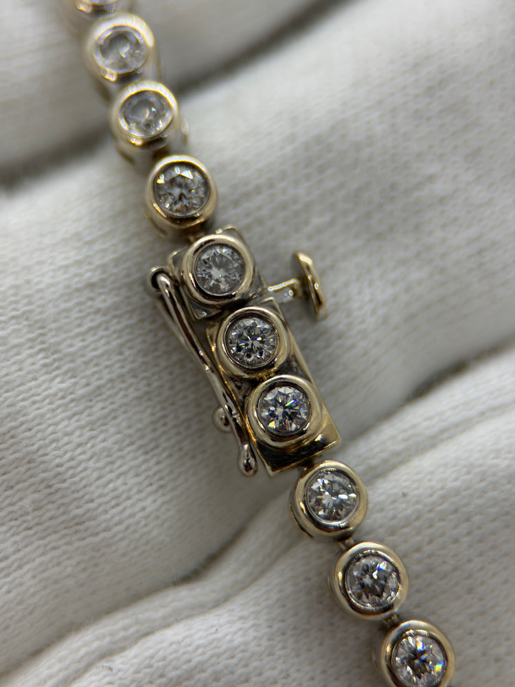 18K Diamond Tennis Bracelet – approx. 2.30 ct, 18.5 cm