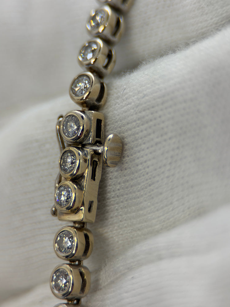 18K Diamond Tennis Bracelet – approx. 2.30 ct, 18.5 cm