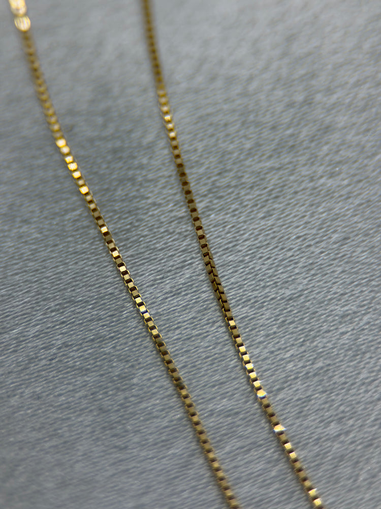18K Rödguld Halsband med Kulhänge – Venezia-kedja, 1.5g, 41.5 cm