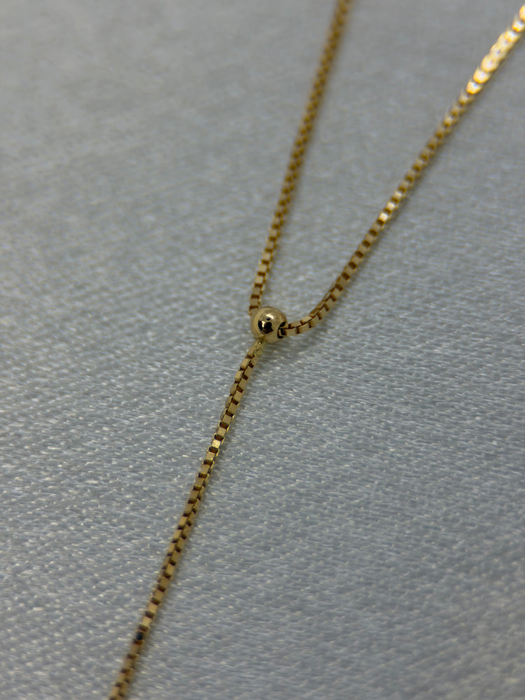 18K Rödguld Halsband med Kulhänge – Venezia-kedja, 1.5g, 41.5 cm