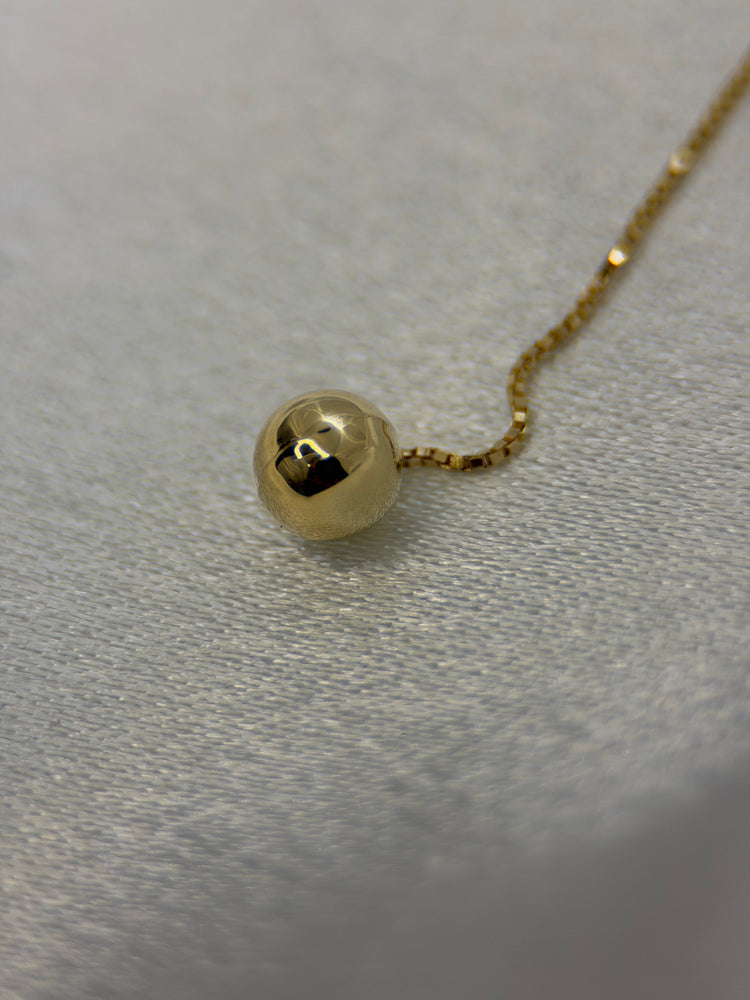 18K Rödguld Halsband med Kulhänge – Venezia-kedja, 1.5g, 41.5 cm
