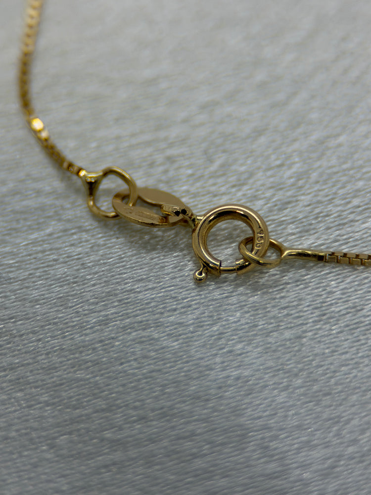 18K Rödguld Halsband med Kulhänge – Venezia-kedja, 1.5g, 41.5 cm