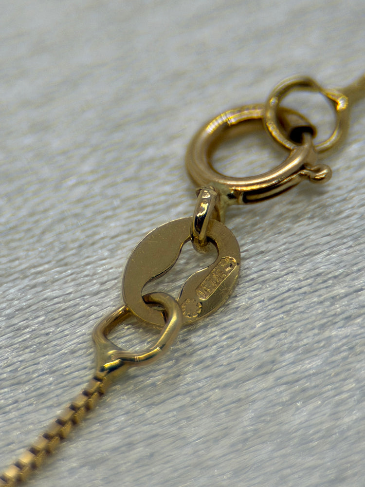 18K Rödguld Halsband med Kulhänge – Venezia-kedja, 1.5g, 41.5 cm