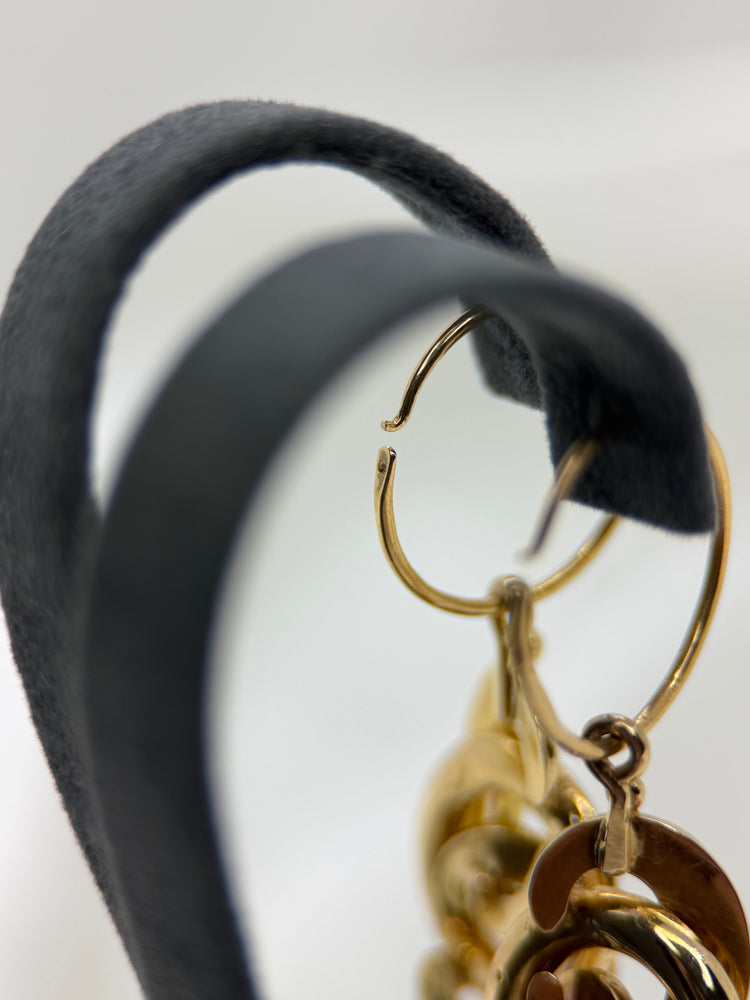 Guld Örhängen, 1874 – Invävda motiv, 4.8 cm