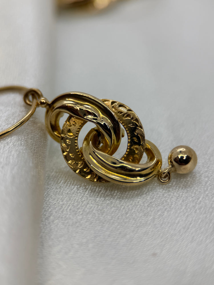 Guld Örhängen, 1874 – Invävda motiv, 4.8 cm