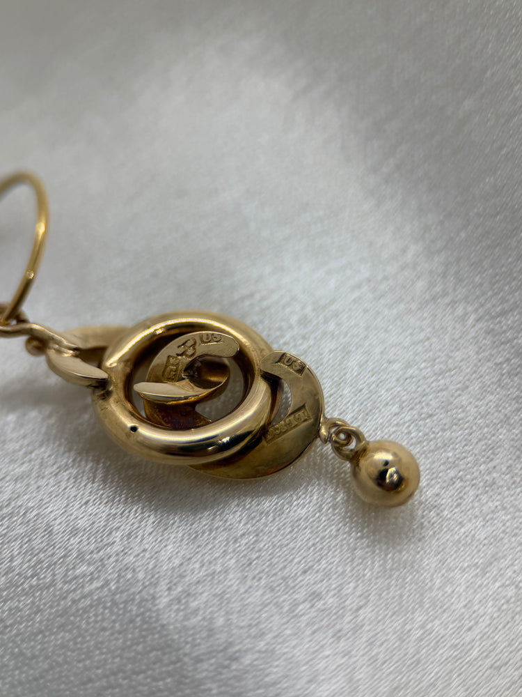 Guld Örhängen, 1874 – Invävda motiv, 4.8 cm