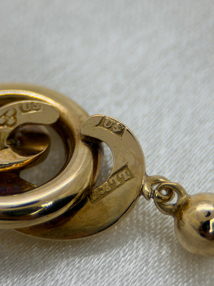 Guld Örhängen, 1874 – Invävda motiv, 4.8 cm