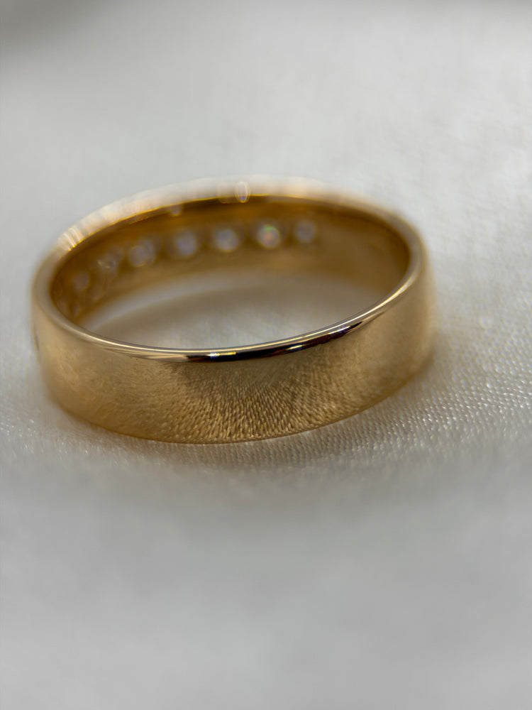 18K Diamant vigselring – 0.30 ct, Storlek 53