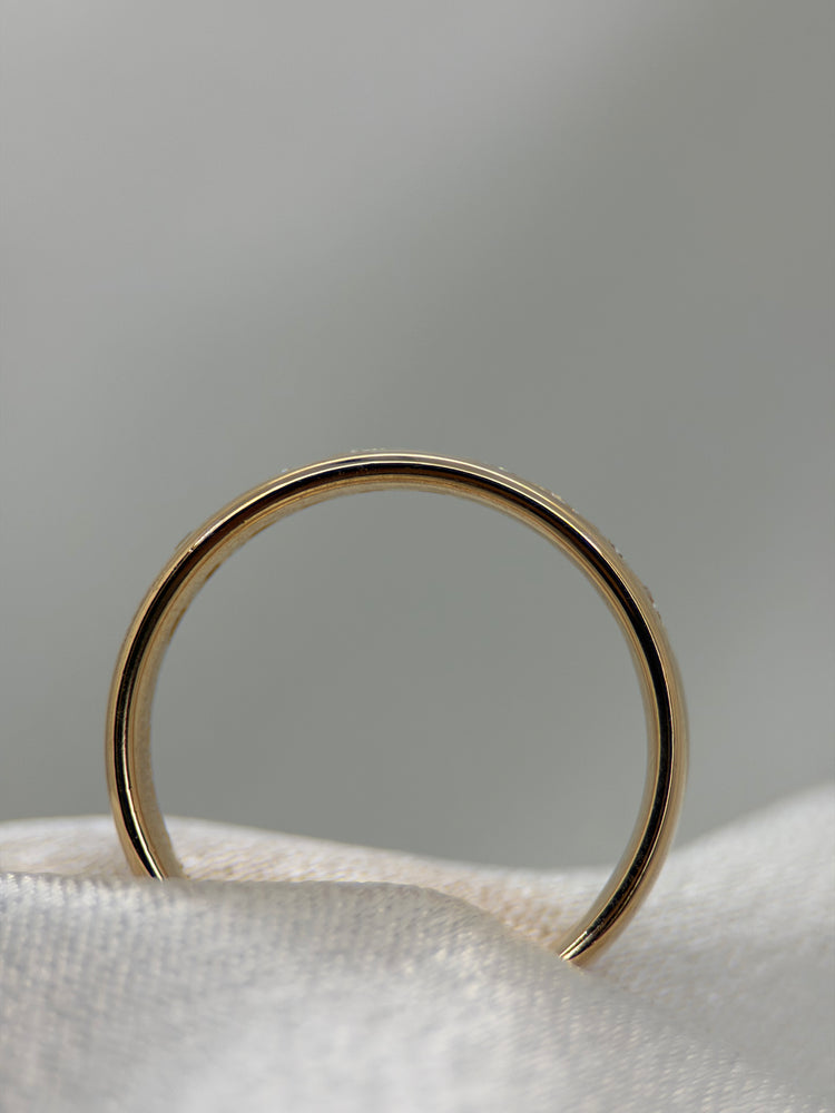 18K Diamant vigselring – 0.30 ct, Storlek 53