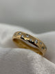 18K Diamantring – 9 briljanter, Storlek 55