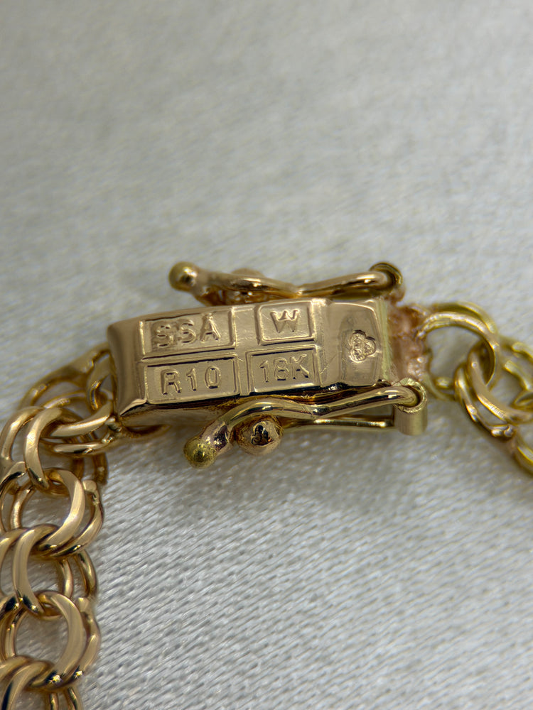 18K Bismarck halsband – 15.2g, 43 cm