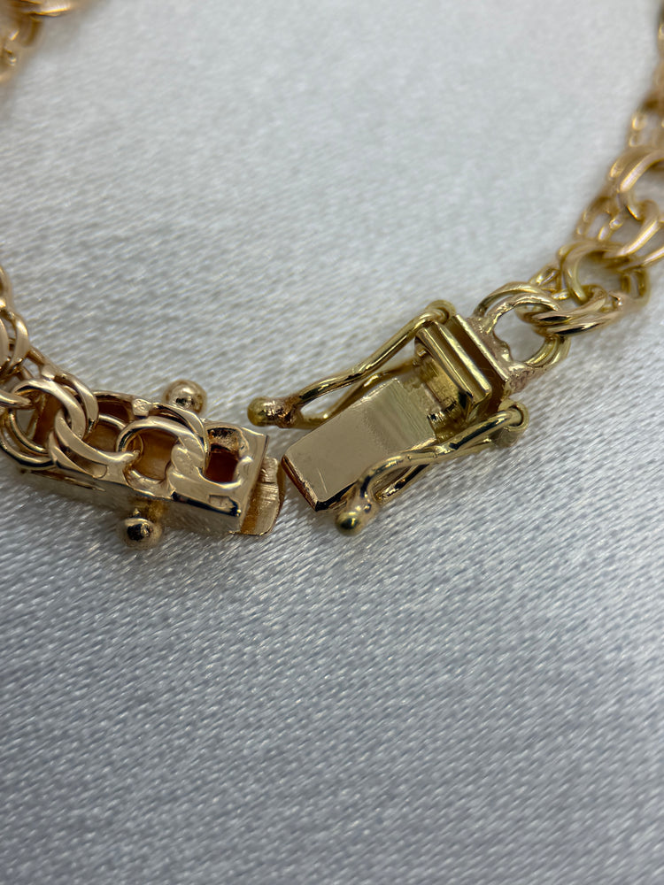 18K Bismarck halsband – 15.2g, 43 cm