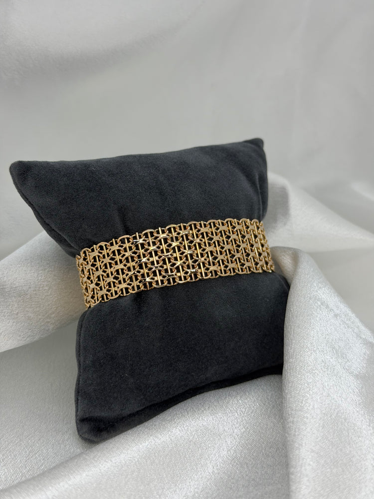 18K X-länk armband – 29.6g, 18 cm