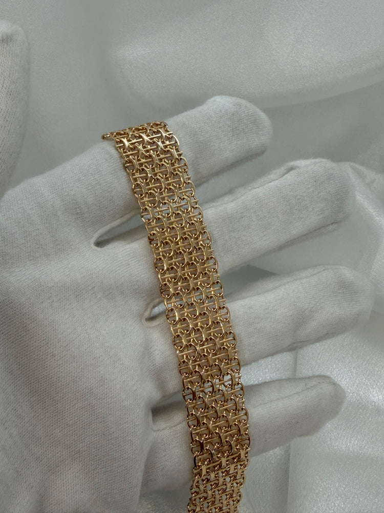 18K X-länk armband – 29.6g, 18 cm