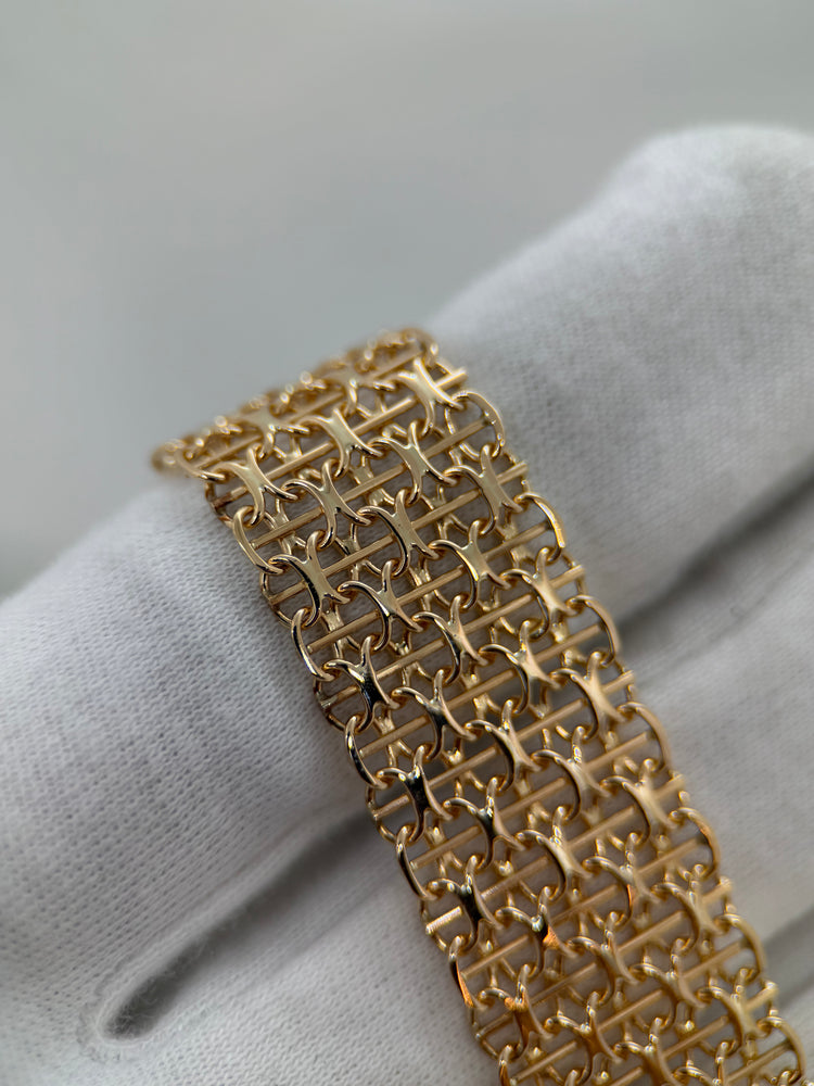 18K X-länk armband – 29.6g, 18 cm