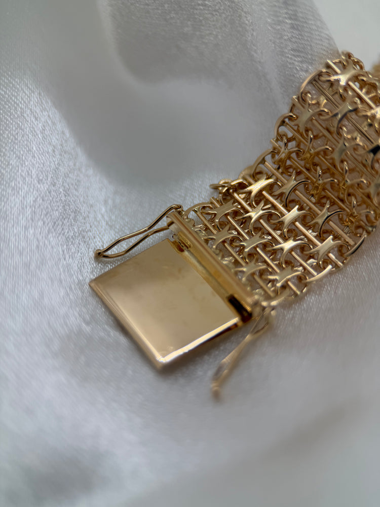 18K X-länk armband – 29.6g, 18 cm